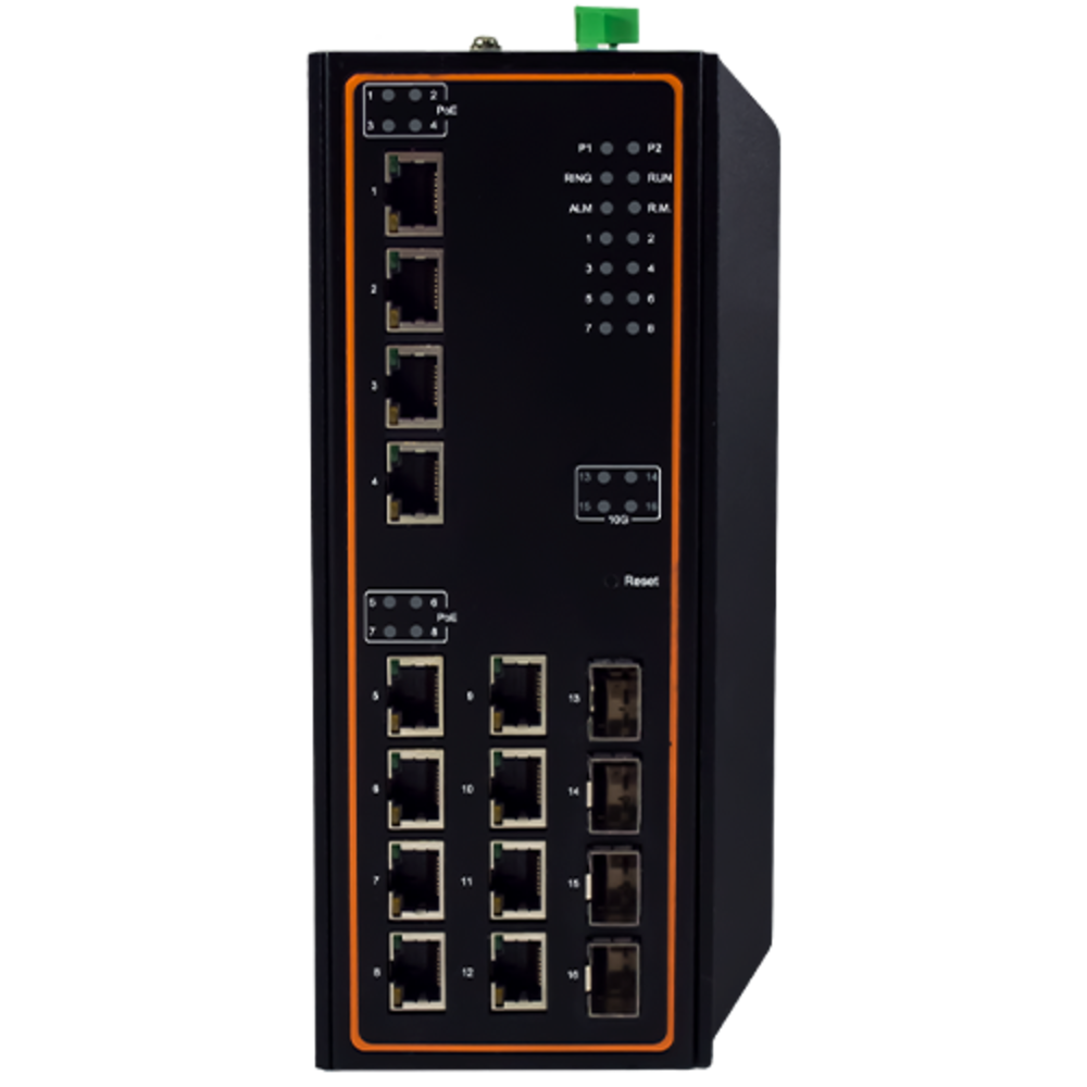 EHG7516 Industrial Managed Gigabit PoE Switch