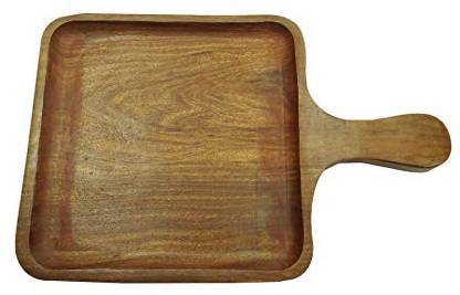 Wooden Pizza Square Bat With Handle 12X12