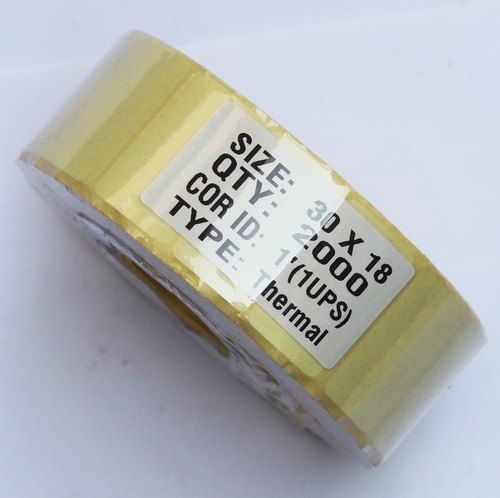 White 30mm X 18mm (2000 Label) 1 Ups Thermal Barcode