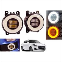 Car Led Lens Fog Light With Drl For Swift, Ritz, Swift Dzire, Baleno, Wagonr, Eartia, Eartia