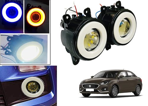 Car Led Lens Projector Fog Light With DRL & indicator For Maruti Suzuki Swift, Ritz, Swift Dzire, Baleno, WagonR, S Cross, XL6, Eartia, SX4, Ignis, Ciaz, Brezza, Celerio, Kwid