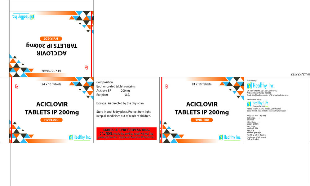 Aciclovir Tablets Store Below 30 Degree
