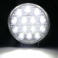 14 Led Round Fog Light Waterproof Off Road Driving Lamp for Car and Motorcycle-2Pcs