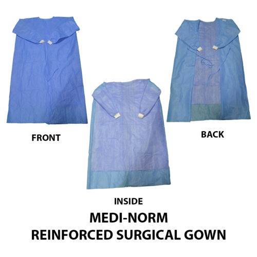 Blue Reinforced Surgical Gown