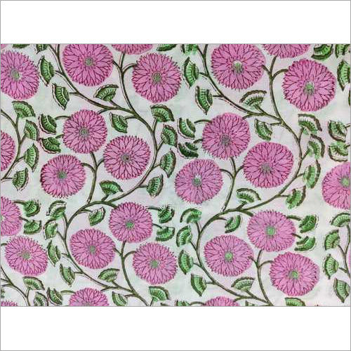 Sanganeri Buti Print Fabric Block Printed Indian Cotton