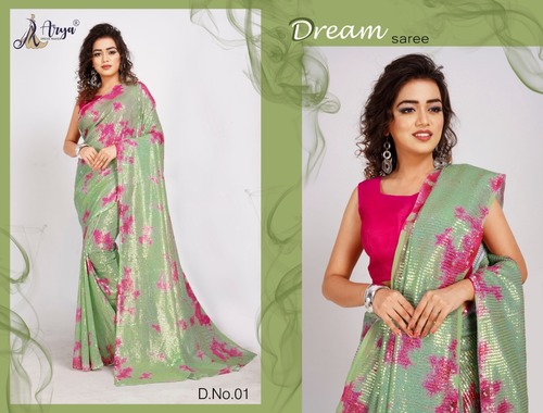 Georgetter Sequance Dream Saree By ARYA DRESS MAKER