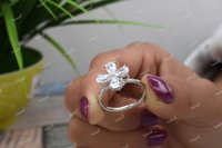 Natrual Diamond Moissanite Ring