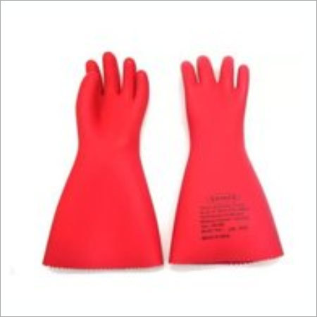 Kavach Electrical Gloves - Rubber, Multiple Sizes, Red | Shockproof, Insulation, Durable, Reliable Protection, Comfortable, Long-Lasting