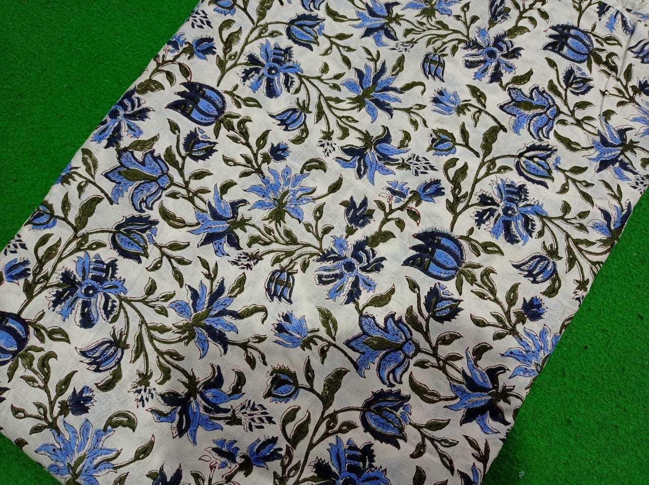 Hand Block Jaipuri Printed Cotton Fabric