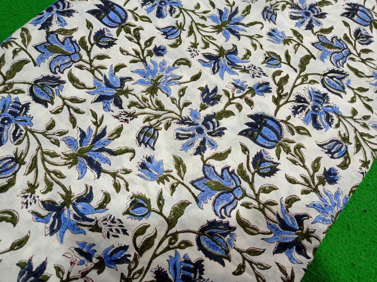 Hand Block Jaipuri Printed Cotton Fabric