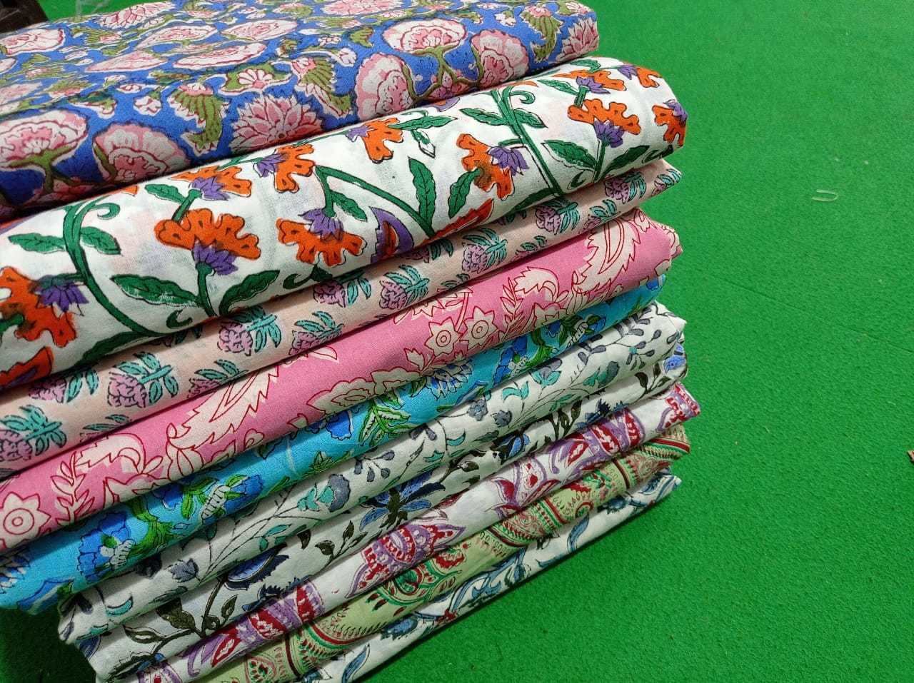 Rajasthani Colorful Block Print Fabric