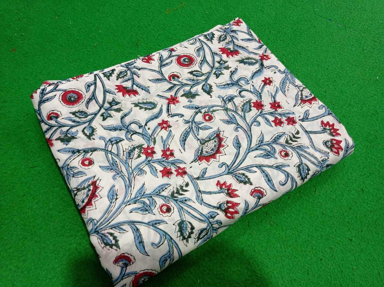 Jaipuri jaal Block Printed  Fabric