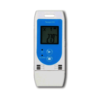 White And Blue Temperature  Humidity Data Logger