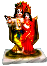 Radha Krishna Marble Statue Color