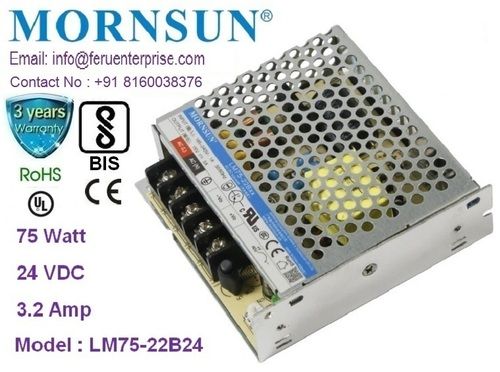 Lm75-22b24 Mornsun Smps Power Supply Output Current: 3.2 Ampere (Amp)