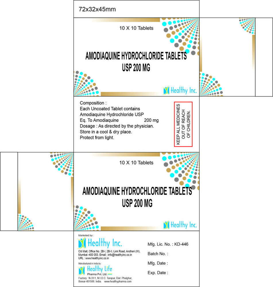 Amodiaquine Tablets Generic Drugs