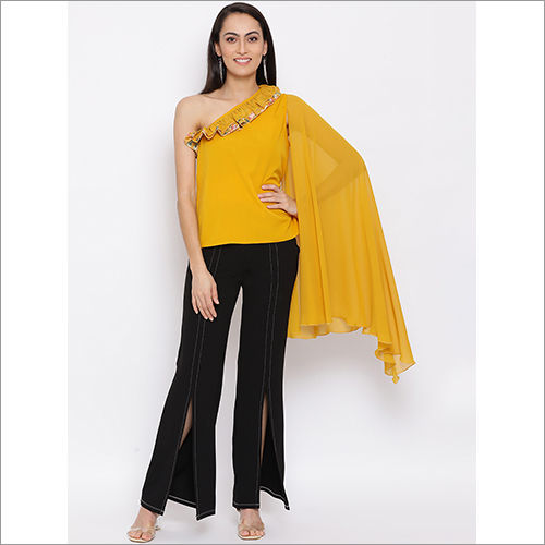 Yellow Ladies Designer Top