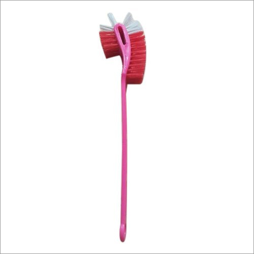 Pink Plastic Double Sided Toilet Cleaning Brush