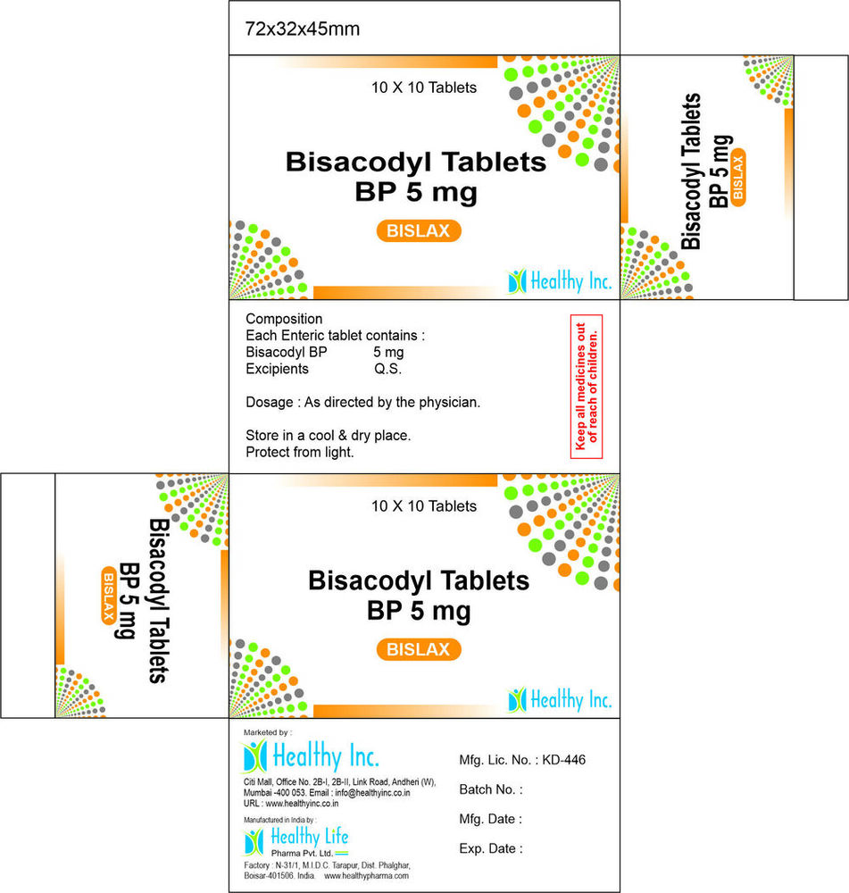 Bisacodyl Tablet Generic Drugs