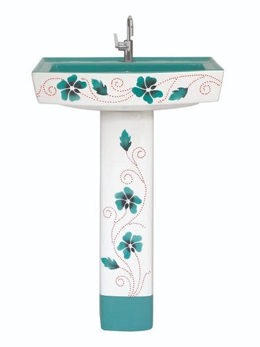 Ceramic Printed Decorative Wash Basin