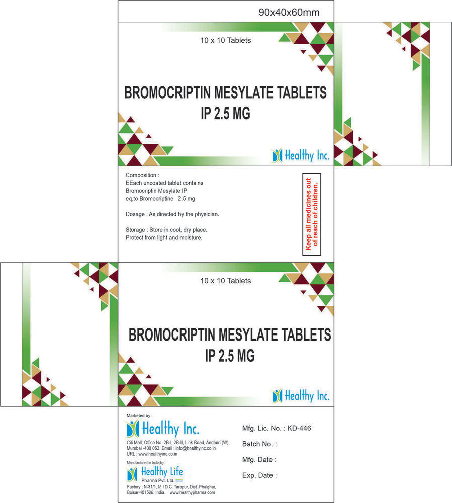 Bromocriptin Tablets Generic Drugs