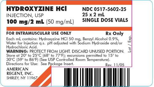 Hydroxyzine Hydrochloride Injection