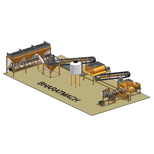  ब्लू फुली ऑटोमैटिक मल्टी ब्रिक एंड ब्लॉक मेकिंग मशीन