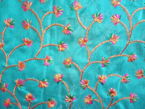 beautiful embroidery fabric from shivam fashion