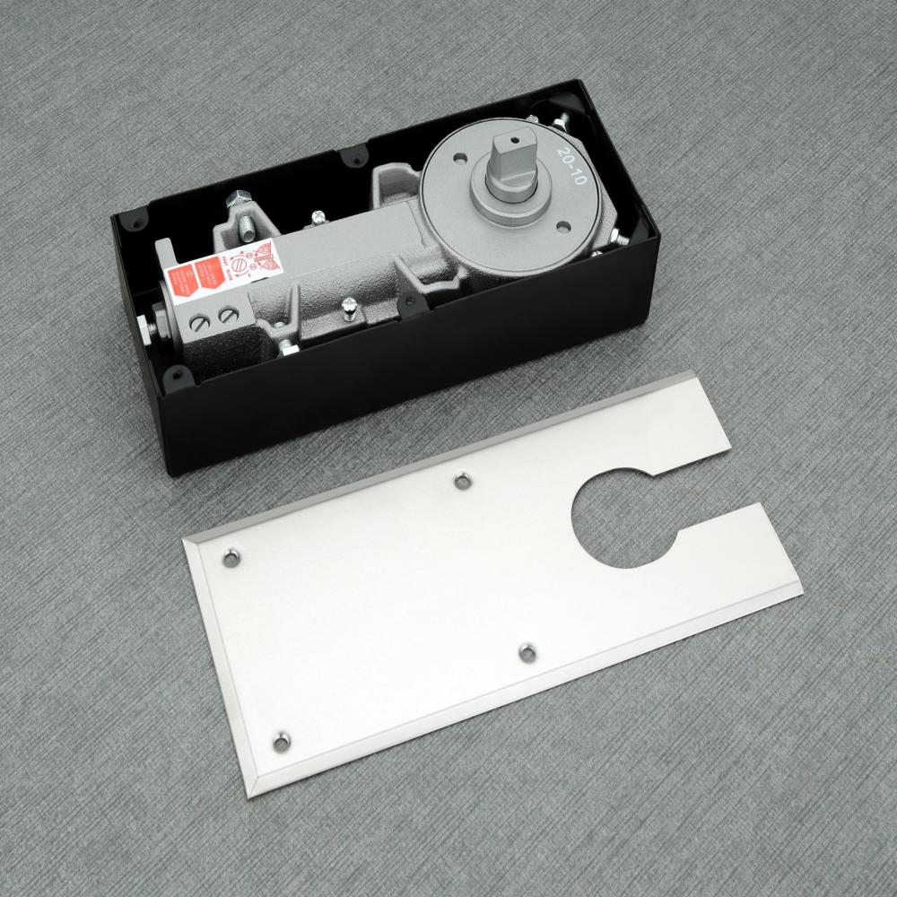Single Cylinder Hydraulic Floor Spring - Stainless Steel, Standard Size, White Color | Ideal for Door Fitting, Adjustable Design, Easy Maintenance