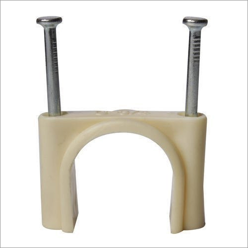 White CPVC Nail Clamp
