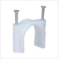2 Inch CPVC Nail Clamp - CPVC Material, U Shape Design, White Color | Ideal for Pipe Fitting Applications