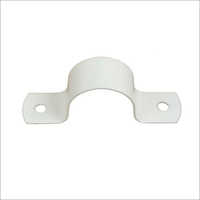 0.5 Inch Upvc Pipe Clamp - Upvc, 0.5 Inch Size, White Color | U Shape Design For Effective Pipe Fitting Solutions