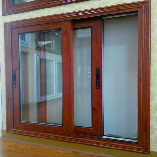 Wood Finish Aluminum Windows