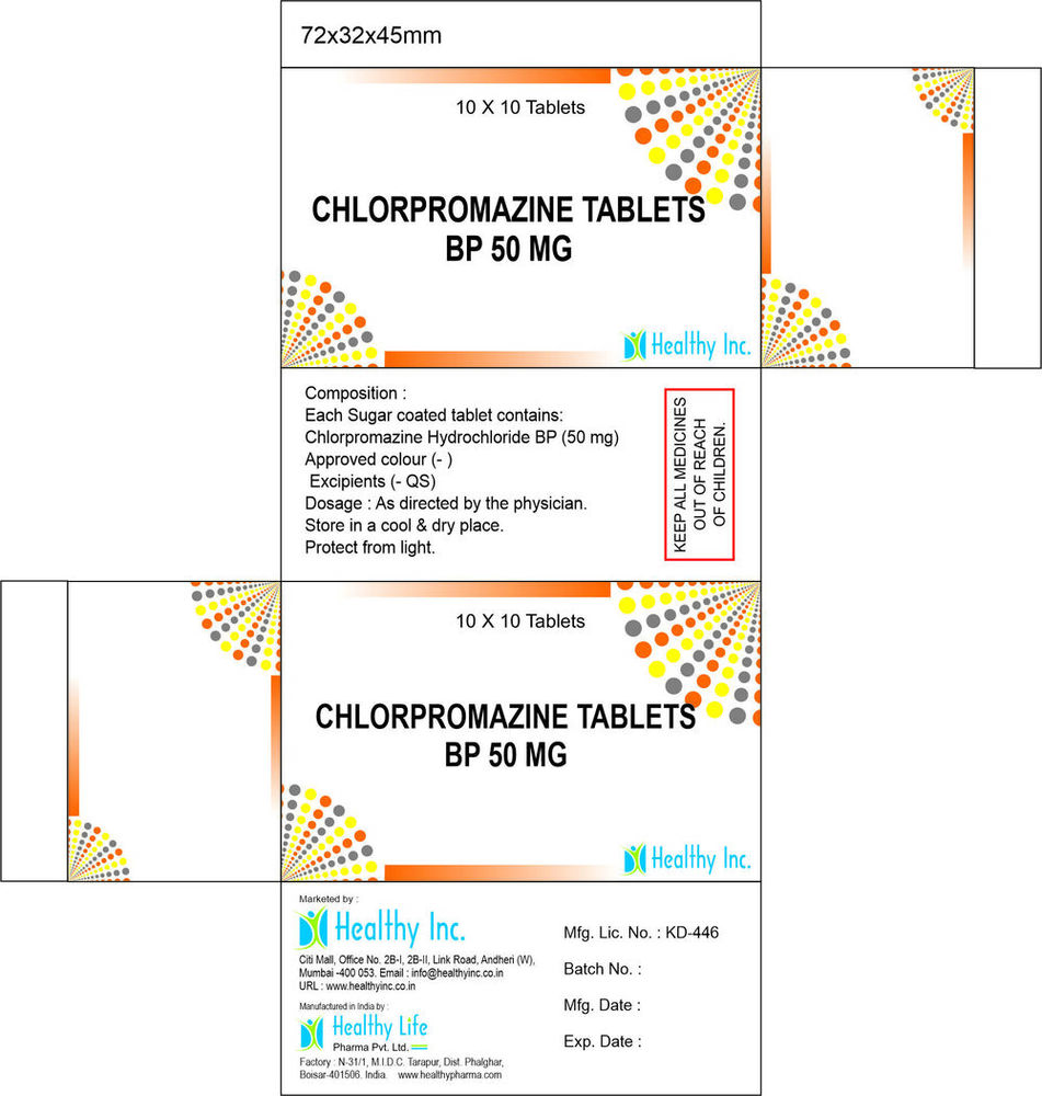 Chlorpromazine Tablet Generic Drugs