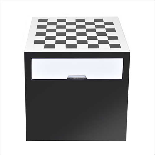 Exclusive Chess Design Side Table By GLASSKRAFT FURNITURE PRIVATE LIMITED