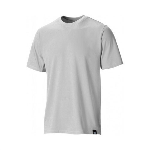 Mens Plain White Cotton T-Shirt