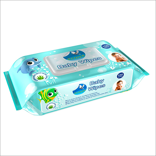 White Glider Baby Wet Wipes With Lid-Flip Top