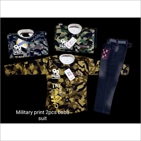 Military Print 2pcs Baba Suit