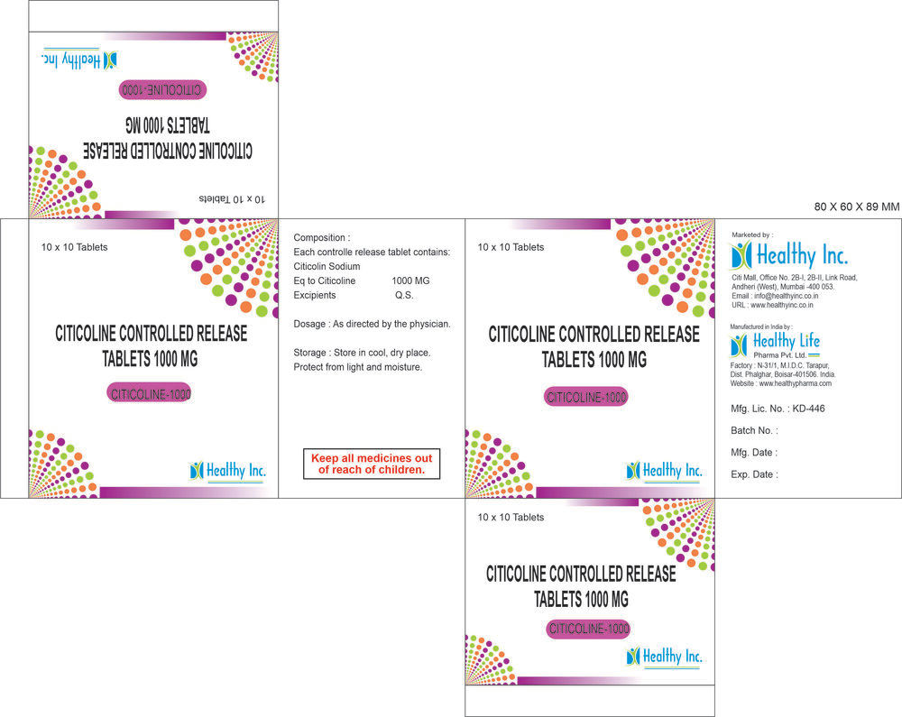 Citicoline Tablets Generic Drugs