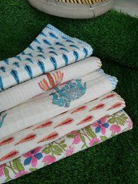 Handmade Block Printed Baby Quilts