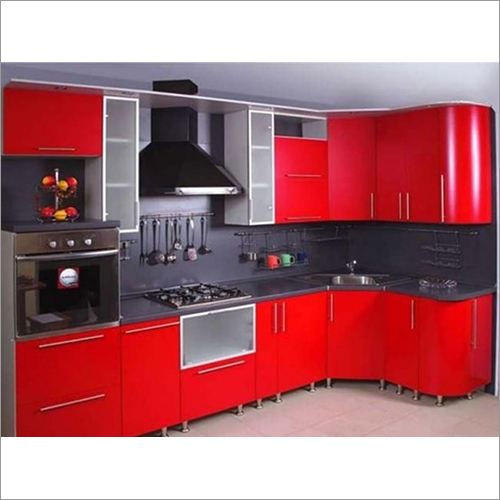 Laminated Wooden Kitchen Cabinet - Custom Color Options , Durable and Water-Resistant Kitchen Furniture