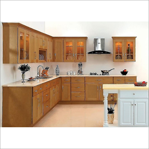 L Shape Royal Modular Kitchen - Color: As Per Client Choice