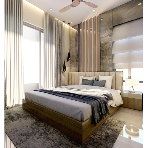 Polished Wooden Bed - Color: As Per Client Choice