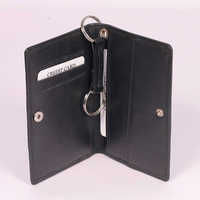 Black Card Case With Double Ring