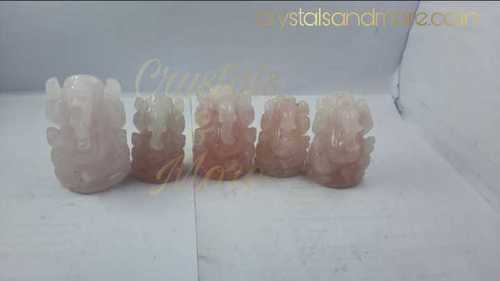 Rose Quartz Ganesha