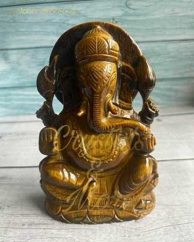 Tiger Eye Ganesha By CRYSTALS AND MORE EXPORTERS