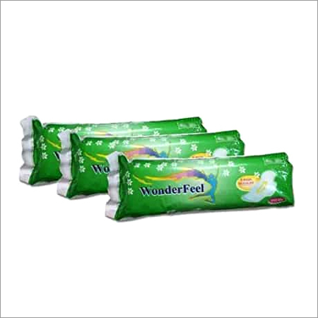 Sanitary Pad - Cotton Fabric, 240mm Size, White Color, Wings Design | For Women, 1 Year Shelf Life, Regular Absorbency