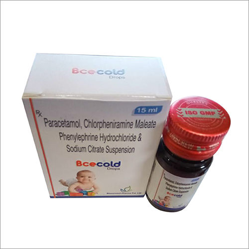 Paracetamol Chlorpheniramine Maleate Phenylephrine Hydrochloride And Sodium Citrate Suspension