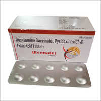 Doxylamine Succinate Pyridoxine HCl And Floic Acid Tablets