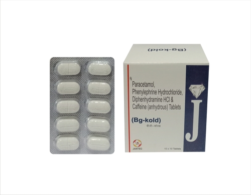 Paracetamol Phenylephrine HCL. Diphenhydramine HCL. & Caffeine Tablets